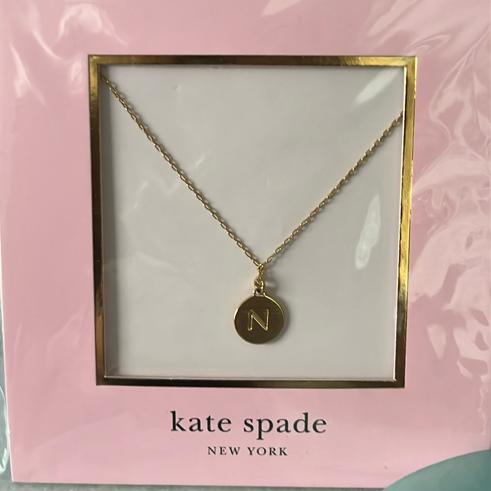 ♠️ Kate Spade Mini Initial Pendant Necklace N